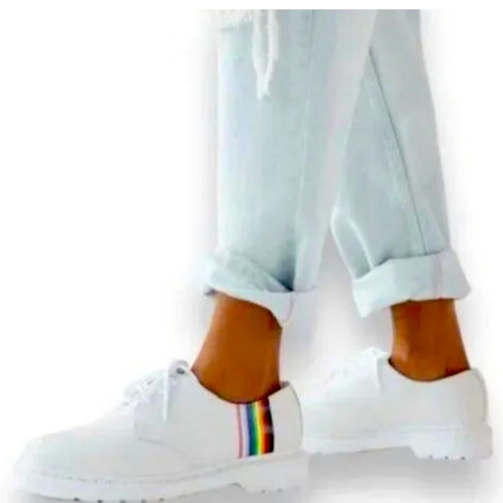 Dr Martens FOR PRIDE -SMOOTH LEATHER OXFORD SHOES NEW Mens 8 Women's 9.5